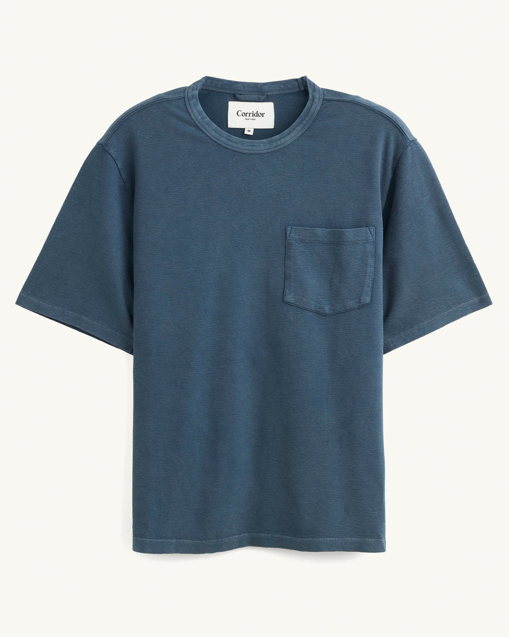 Washed Terry T-Shirt - Navy