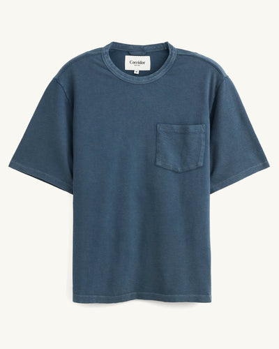 Washed Terry T-Shirt - Navy
