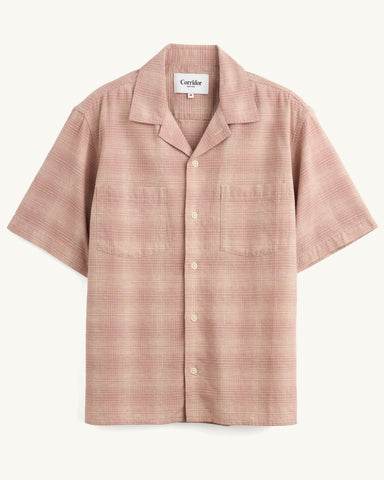 Linen Plaid SS - Pink