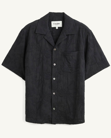 Paisley Embroidery SS - Black