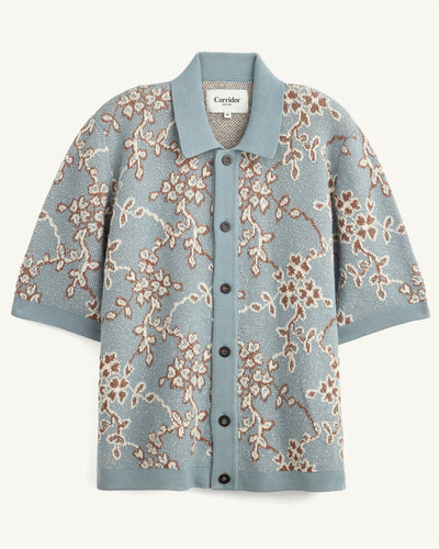Trellis Knit Shirt-Knit Polo-Alpafina-Corridor