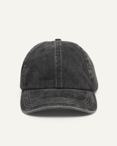 Garment Washed Cap - Black