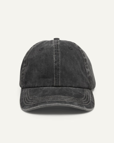 Garment Washed Cap - Black