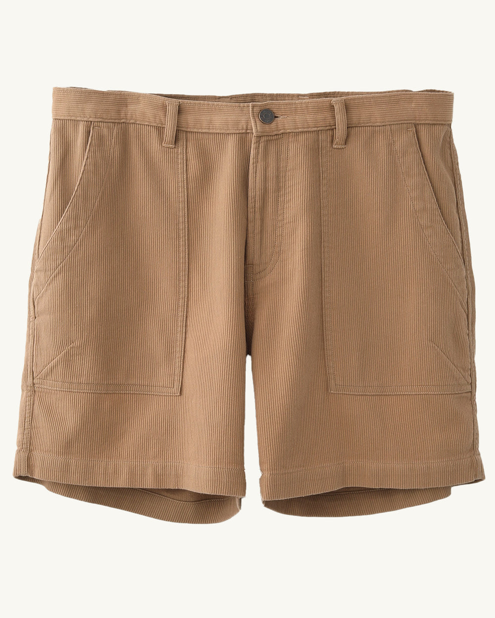 Bedford Cord Camp Pocket Shorts - Khaki-Camp Pocket Shorts-Corridor-Corridor