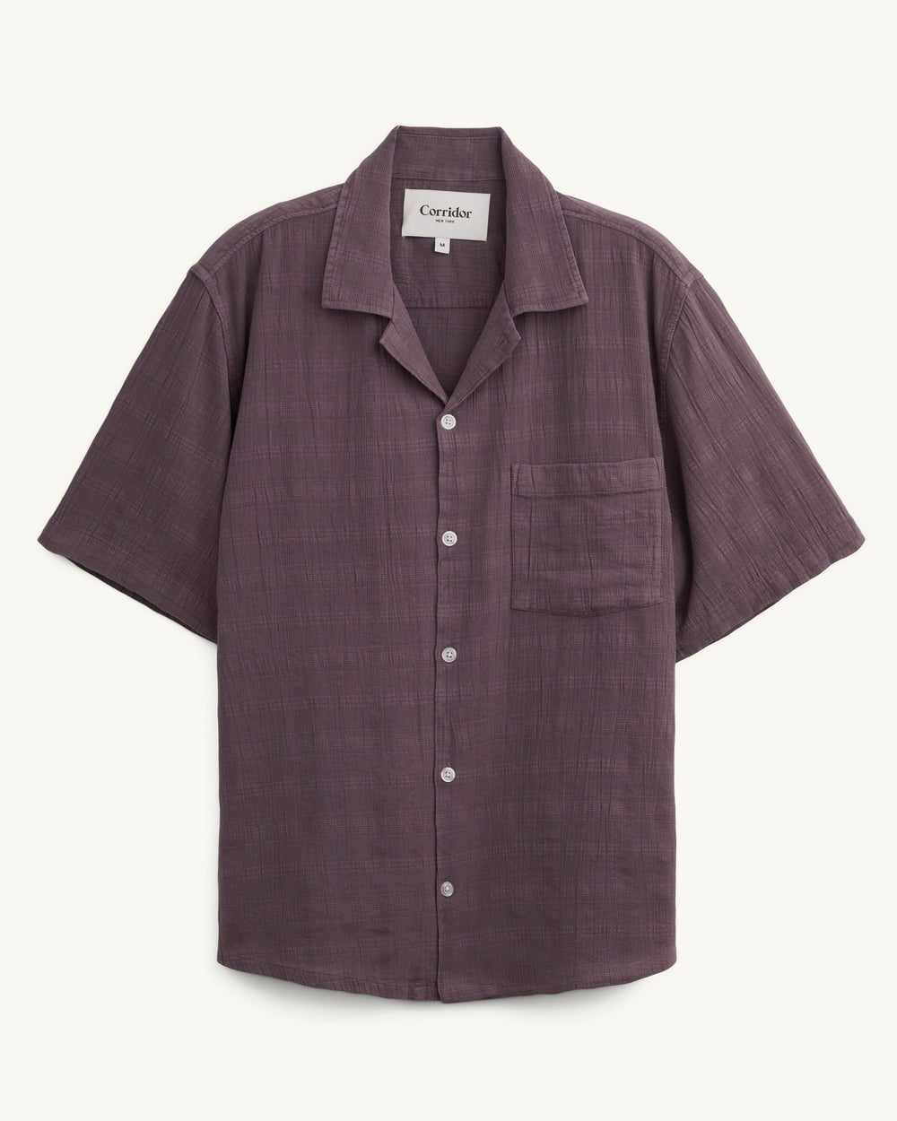 Washed Dobby SS - Purple-SS Camp w/ 1 Chest Pocket-Ekviraa Designs-Corridor