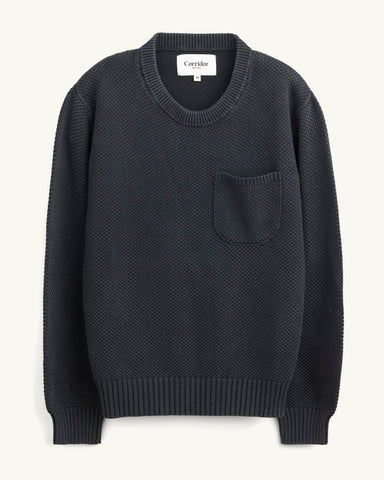 Pocket Crewneck - Black
