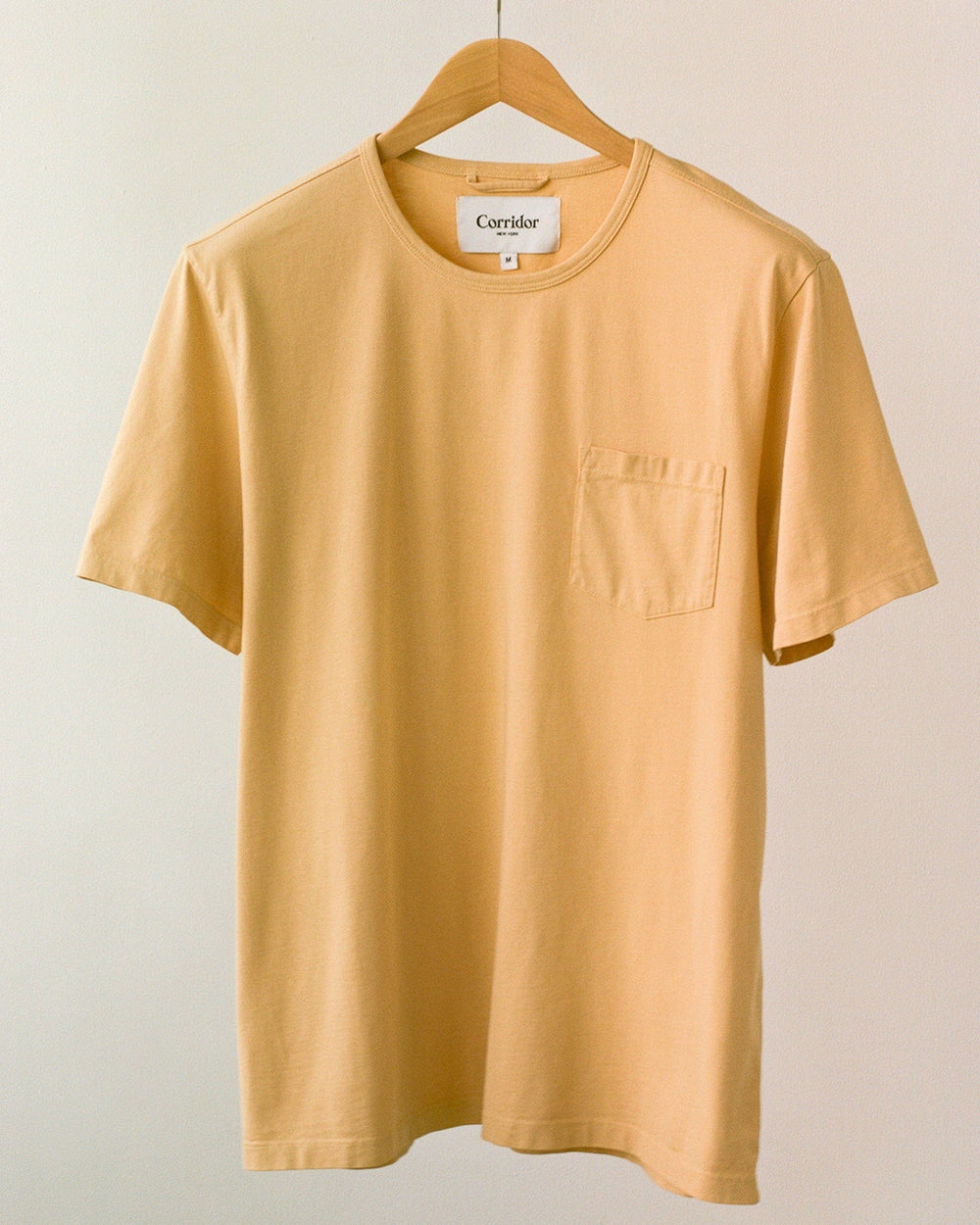 Organic Garment Dyed T-Shirt - Gold-T-Shirt-Corridor-Corridor