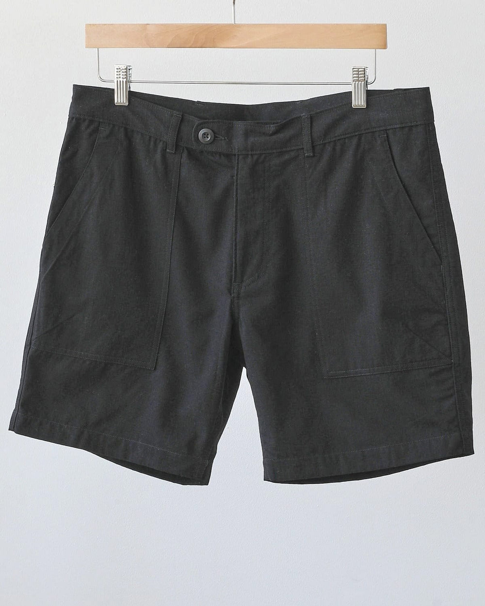 Ripstop Camp Pocket Shorts - Black-Camp Shorts-Corridor-Corridor