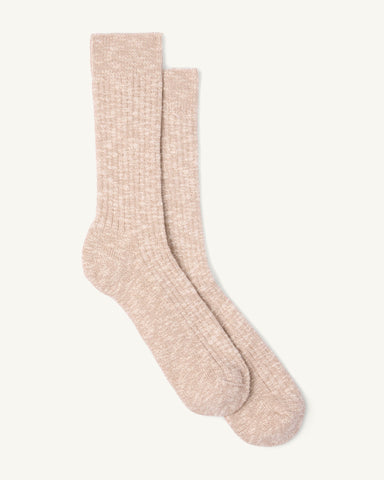 Slub Sock - Tan