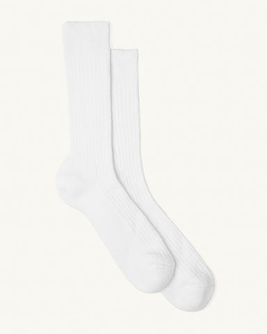 Slub Sock - White