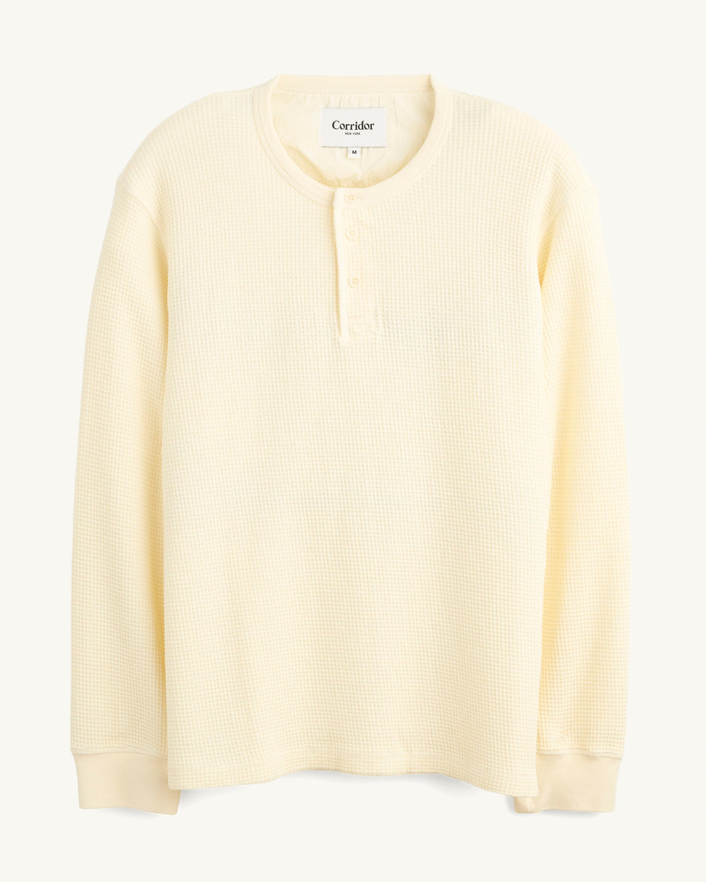 新品【SOIL/ソイル】 COTTON WAFFLE HENLEY PULL Waffle Henley - Natural – Corridor