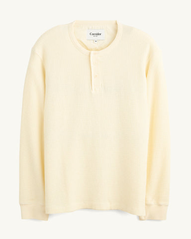 Waffle Henley - Natural