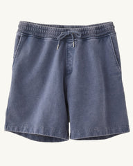 French Terry Garment Dyed Shorts - Blue – Corridor
