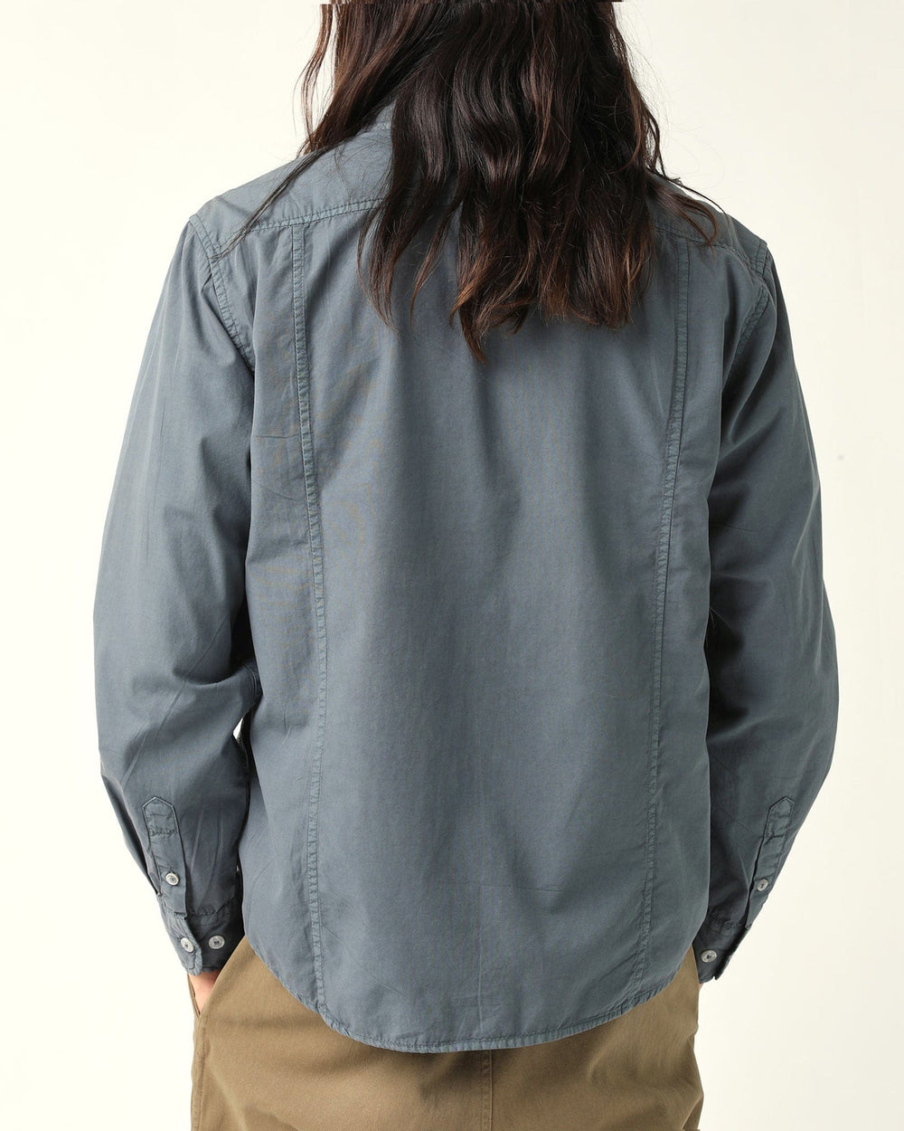 Washed Poplin LS - Grey-LS-Corridor-Corridor