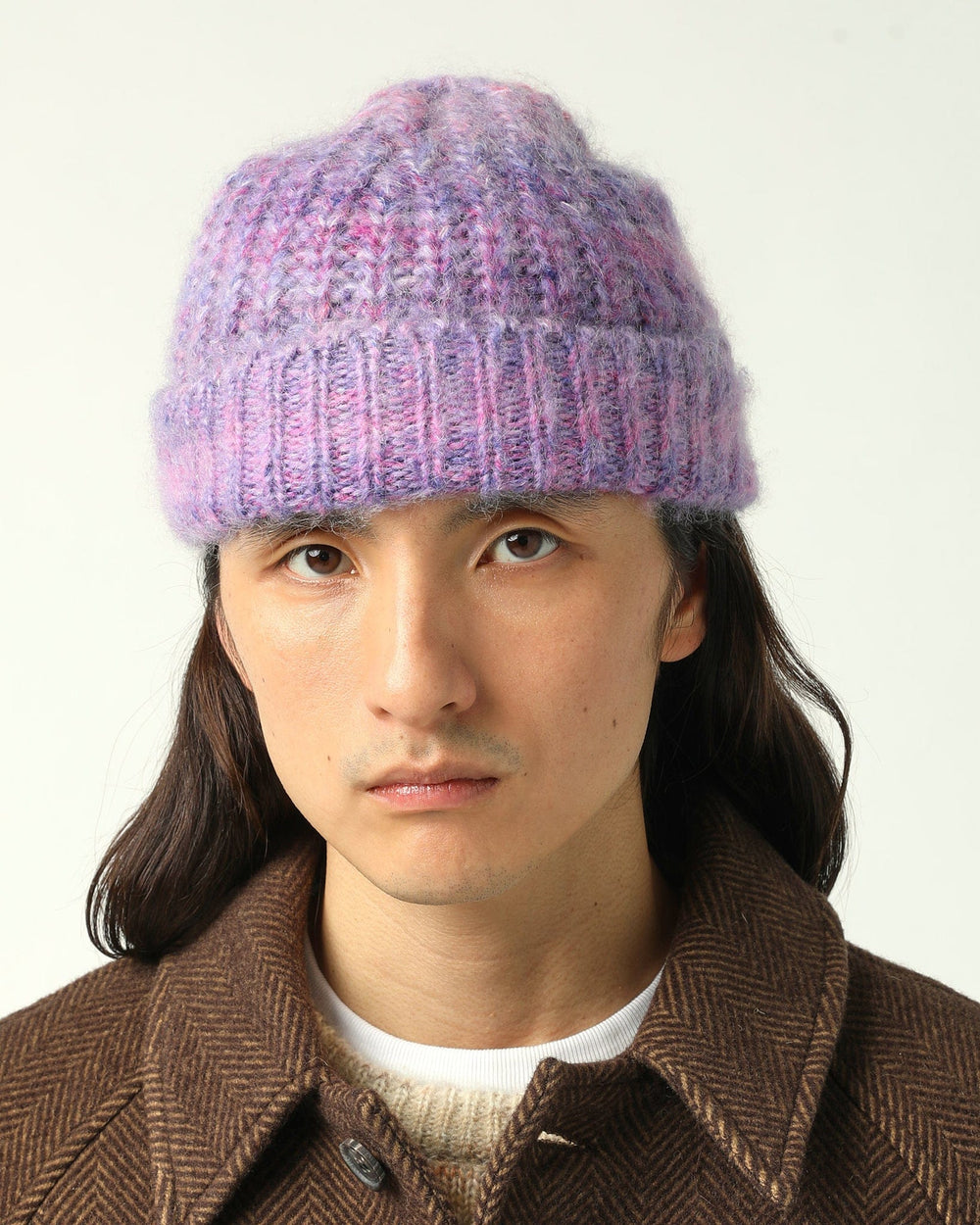 Space Dye Mohair Beanie - Purple-Beanie-Corridor-Purple-OS-Corridor