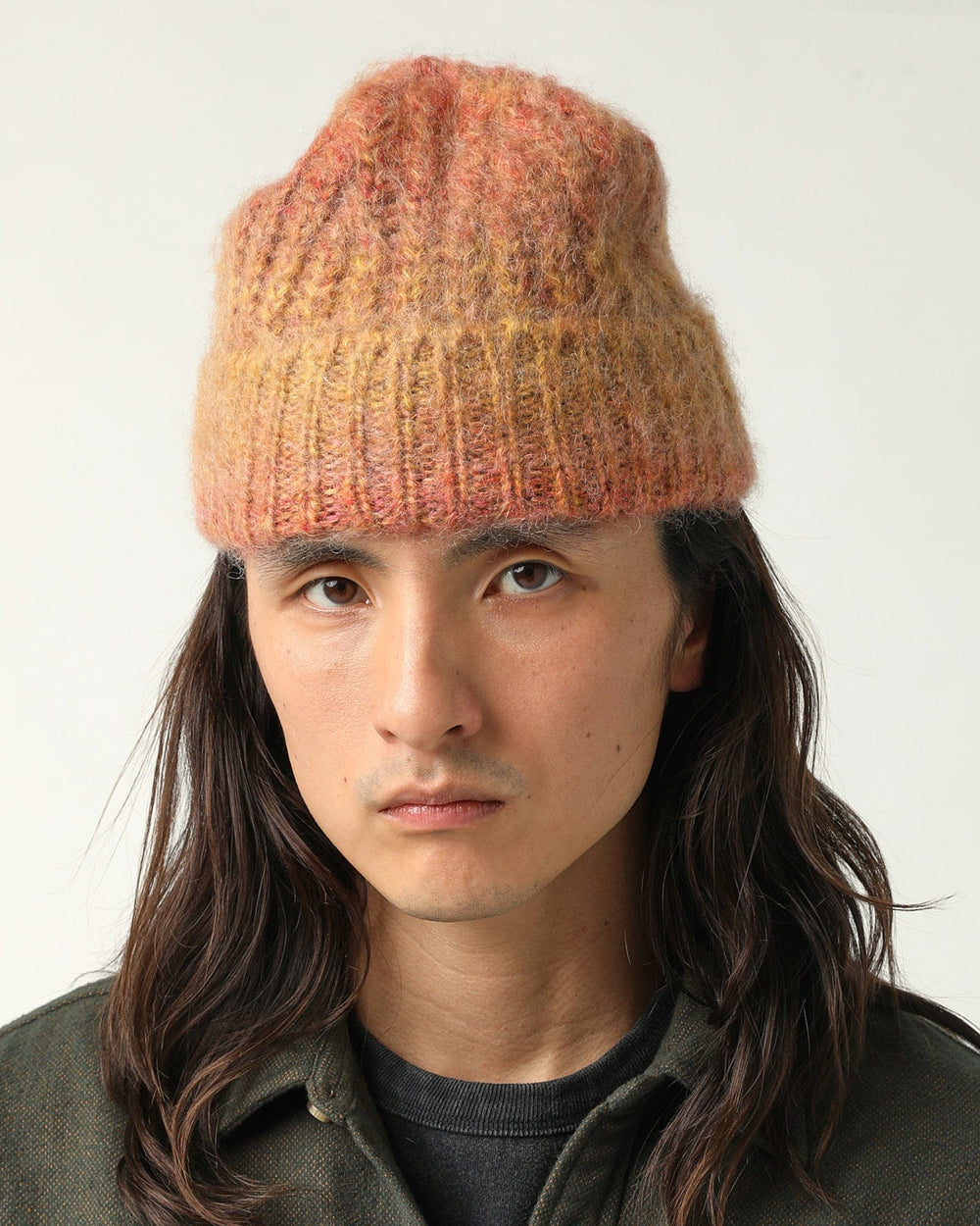 Space Dye Mohair Beanie - Orange-Beanie-Corridor-Orange-OS-Corridor