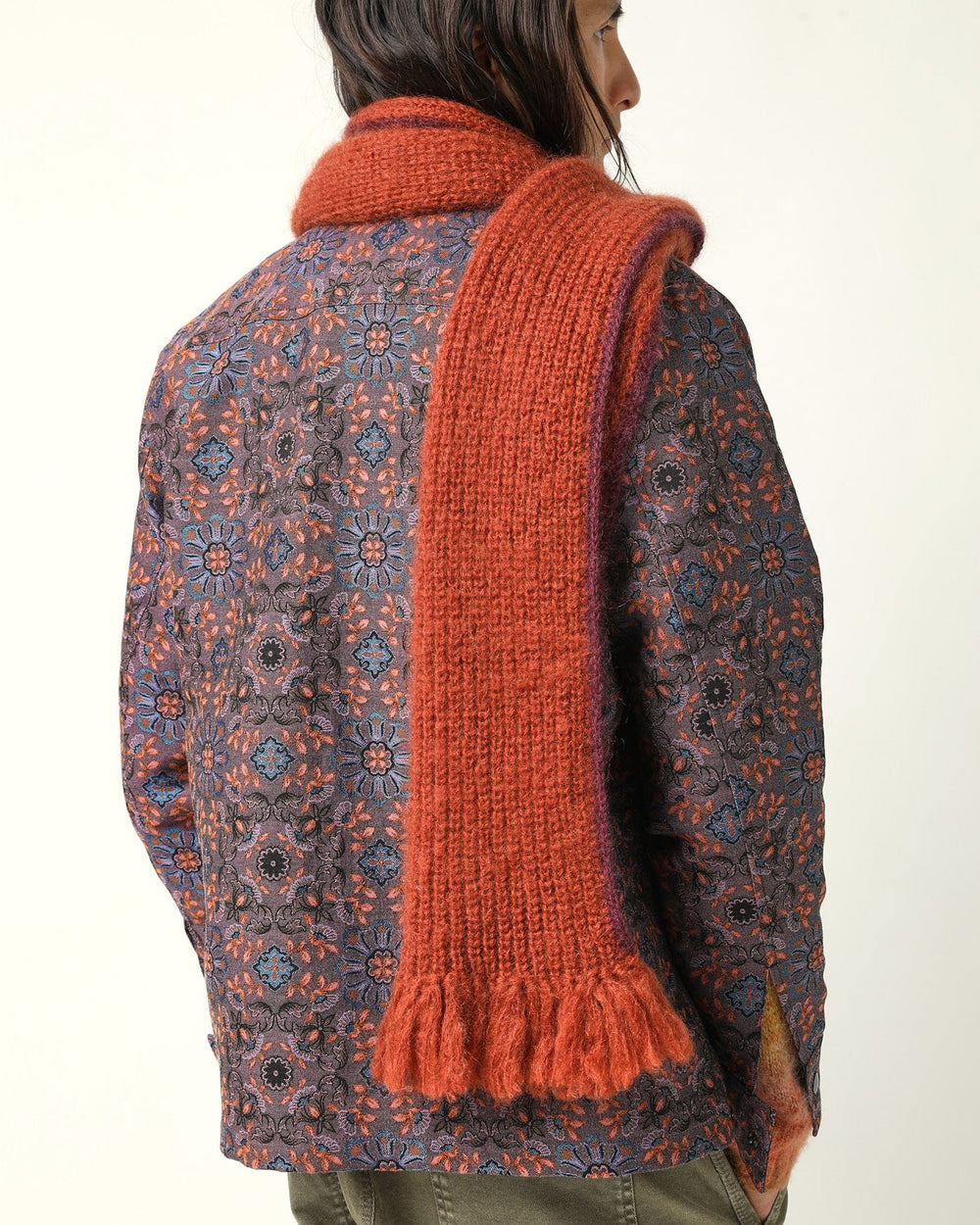 Mohair Scarf - Orange-Scarf-Corridor-Orange-OS-Corridor