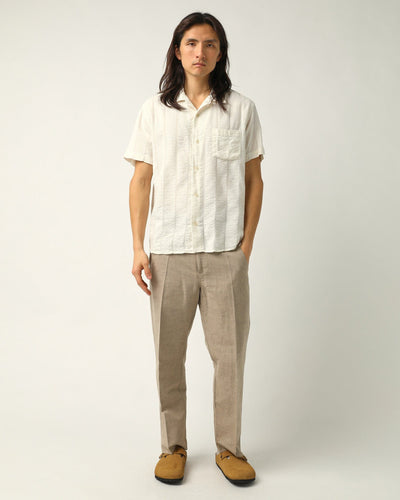 Linen Cotton Trouser - Natural