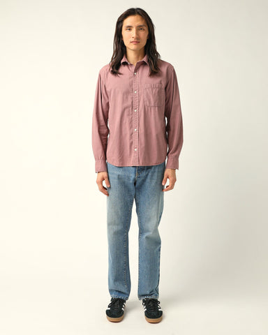 Washed Poplin LS - Purple