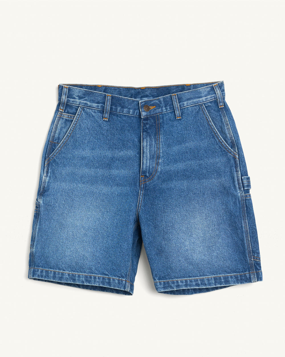 Denim Painter Short - Indigo-Shorts-Real-Corridor