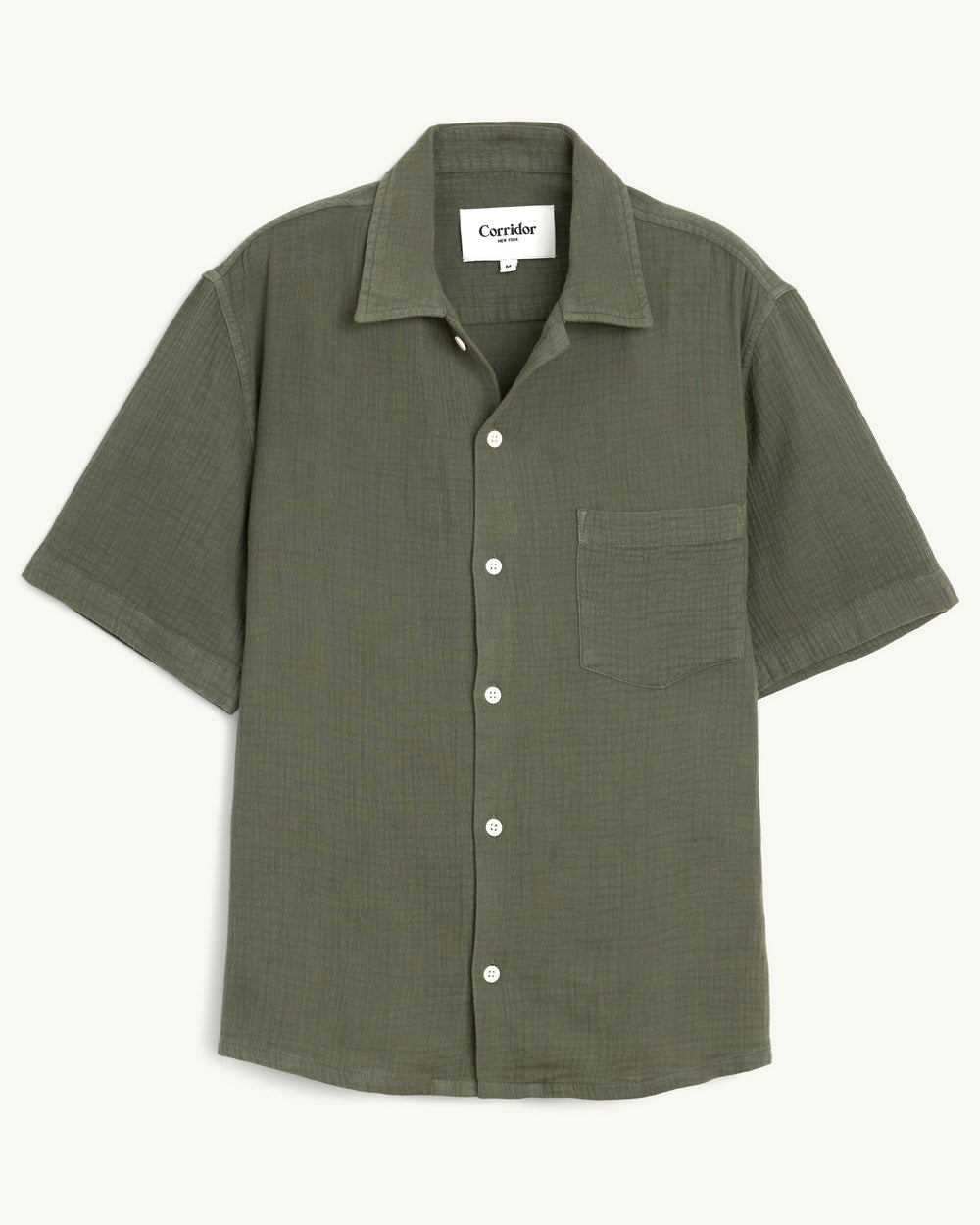 Double Cloth SS - Army-SS Camp w/ 1 Chest Pocket-Ekviraa Designs-Corridor