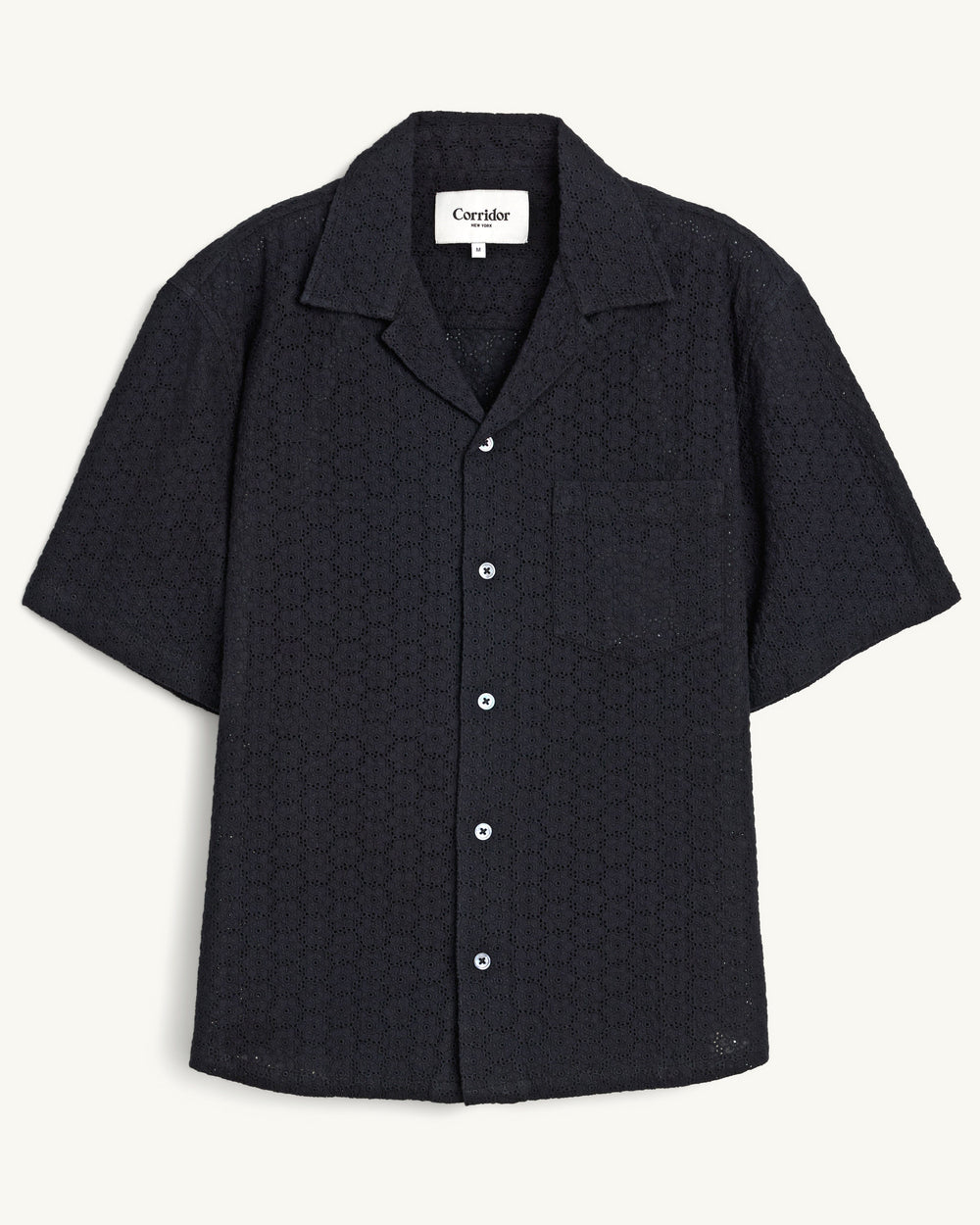 Floral Eyelet SS - Black-SS Camp-Ekviraa Designs-Corridor