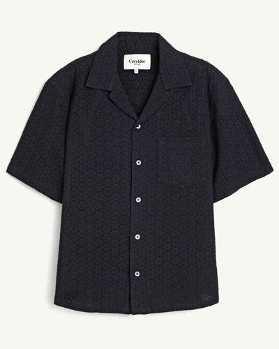 Floral Eyelet SS - Black-SS Camp-Ekviraa Designs-Corridor