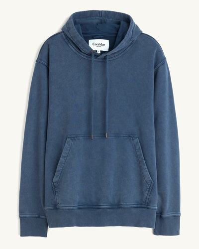 French Terry Hoodie - Navy-Sweatshirt-Siena-Corridor