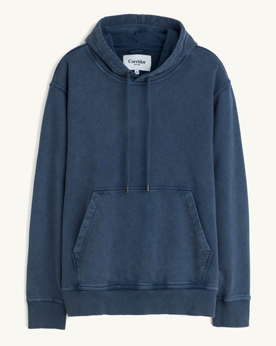 French Terry Hoodie - Navy-Sweatshirt-Siena-Corridor