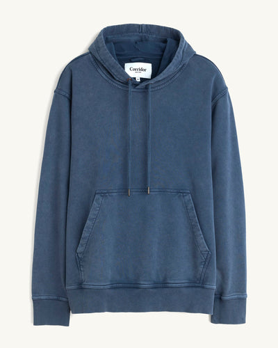 French Terry Hoodie - Navy-Sweatshirt-Siena-Corridor