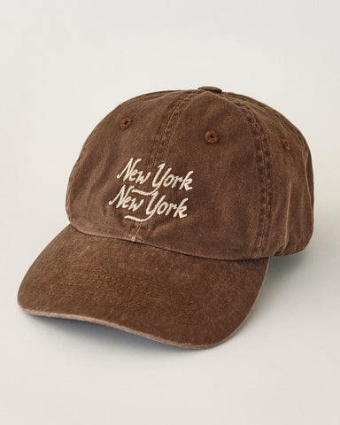NY NY Script Hat - Umber