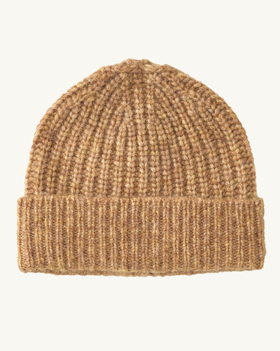 Alpaca Beanie - Camel-Beanie-Black Q-Corridor