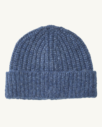 Alpaca Beanie - Indigo-Beanie-Black Q-Corridor