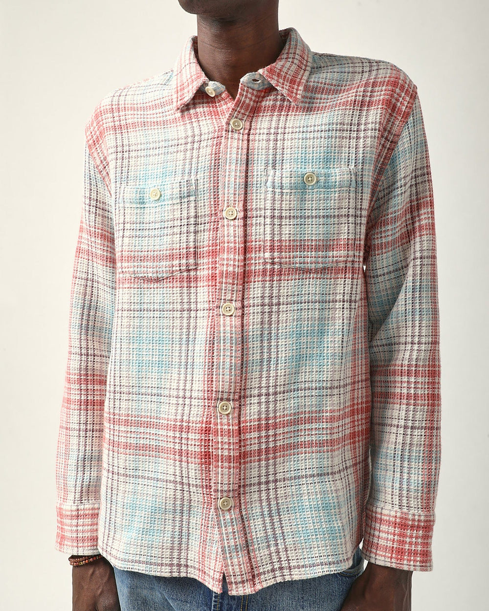 Waffle Madras LS - Blizzard