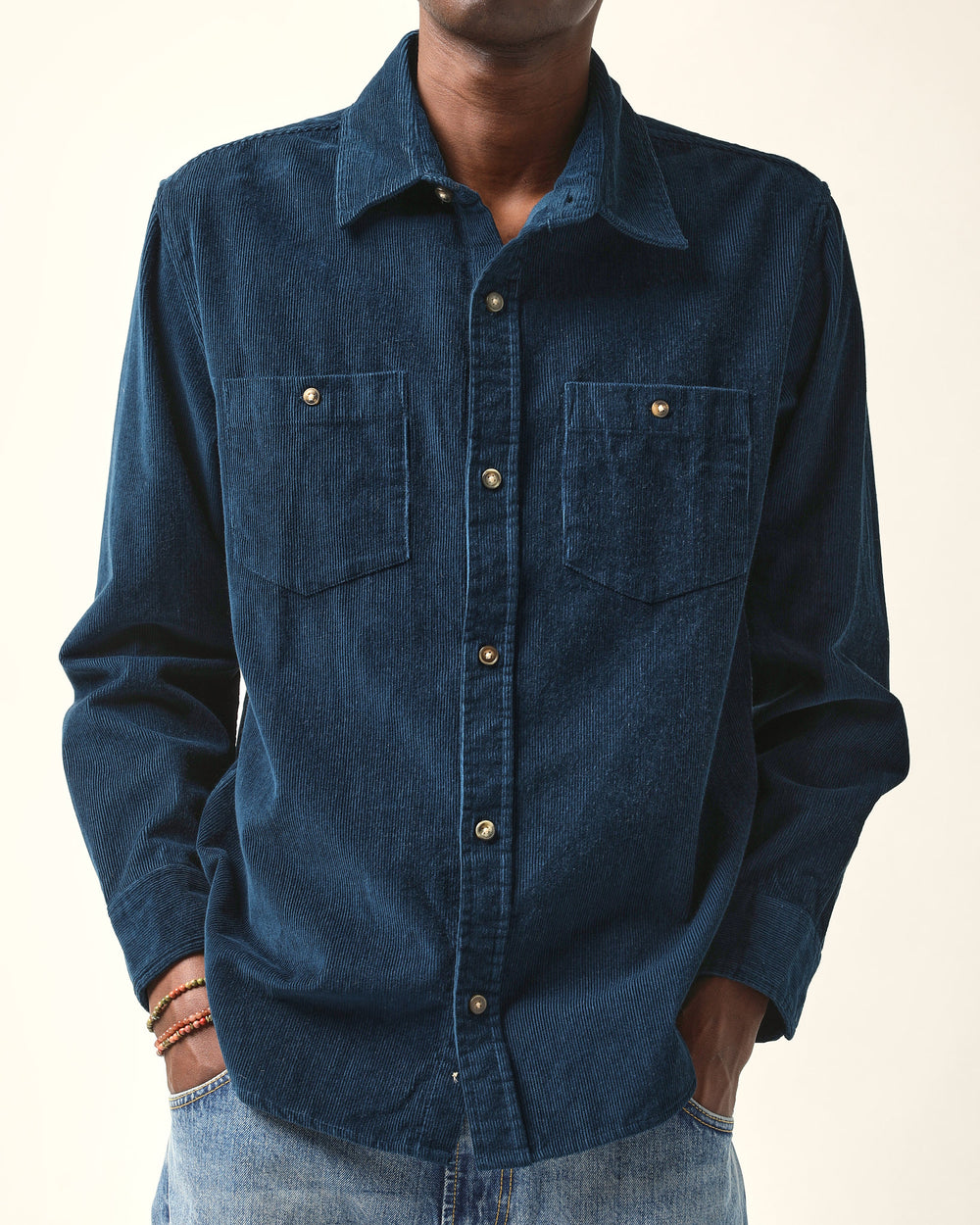 Corduroy LS - Navy