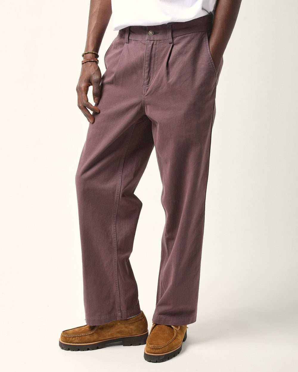 Heavy Twill Trouser - Purple-Trousers-Corridor-Corridor