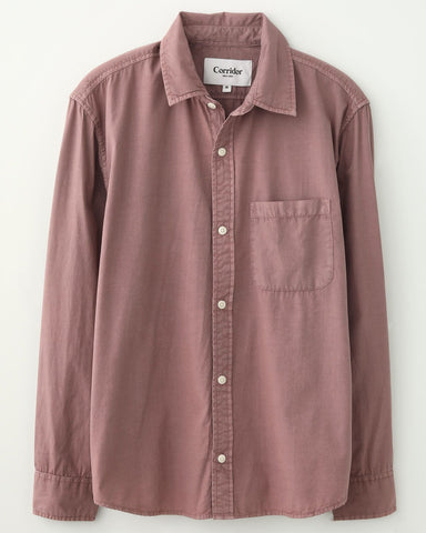 Washed Poplin LS - Purple