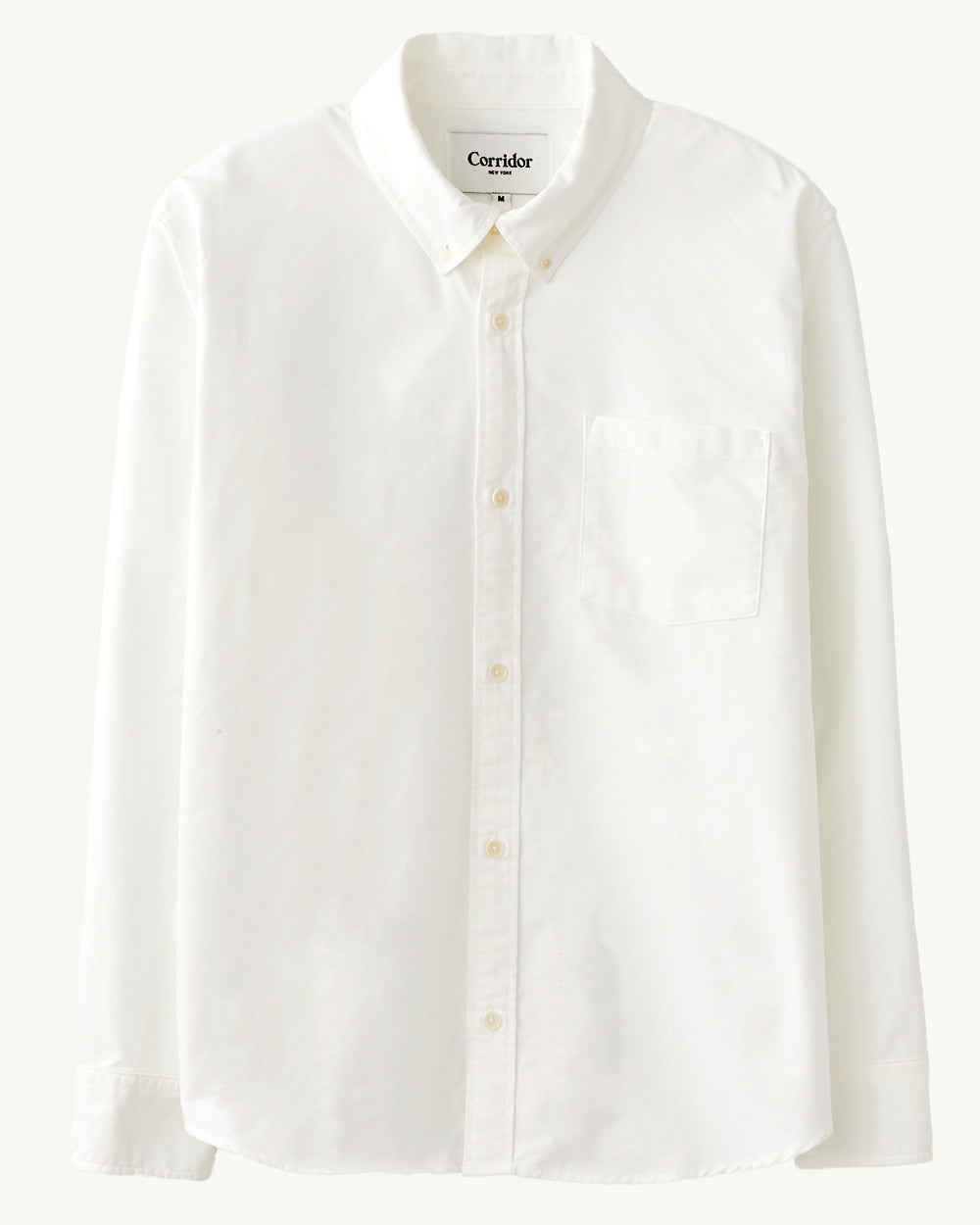 Oxford LS - White-Long Sleeve Shirt-Corridor-Corridor