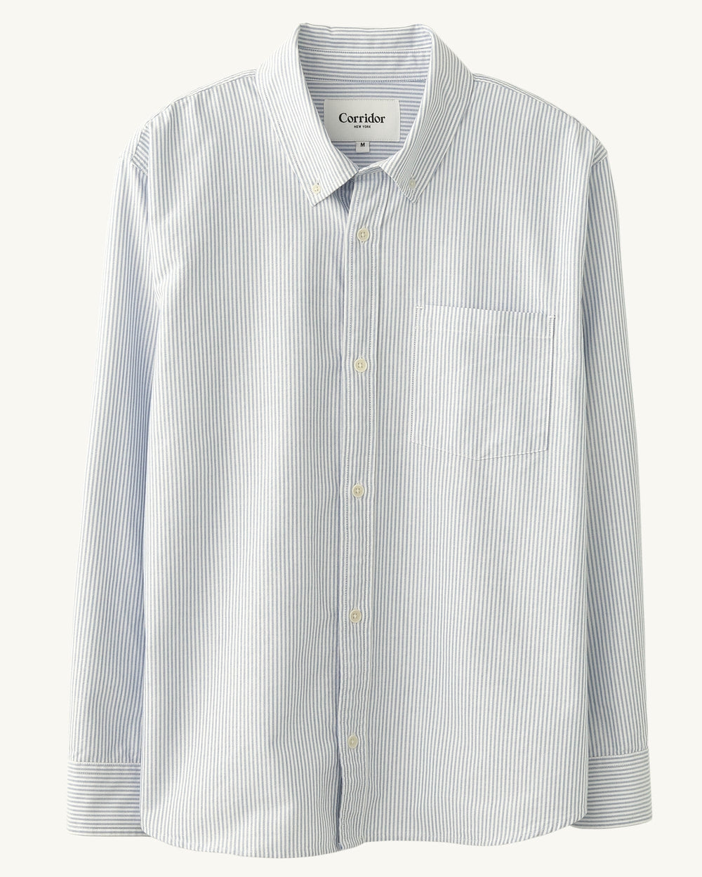 Stripe Oxford LS - Blue-LS-Somelos-Corridor
