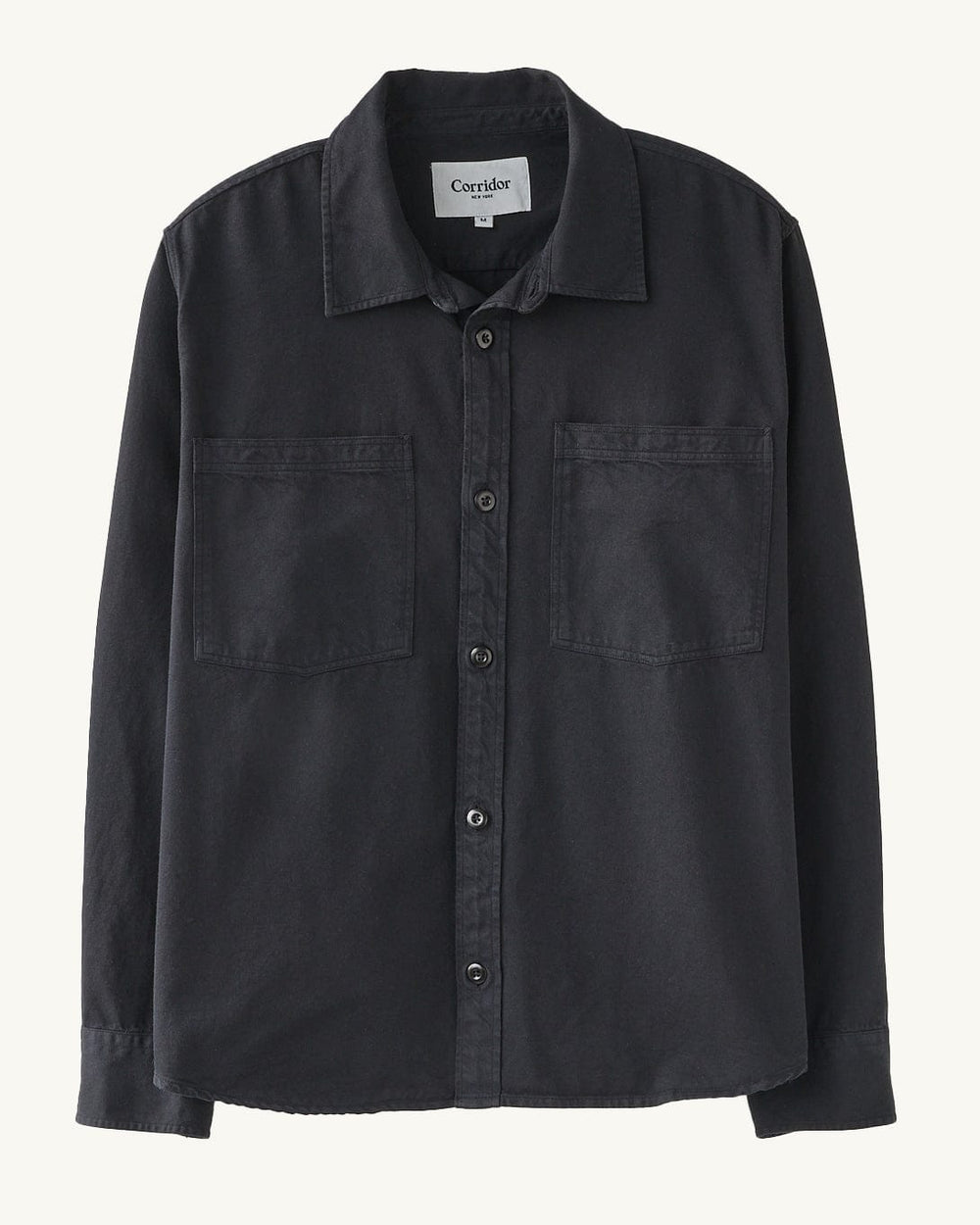 Garment Dye Twill LS - Black