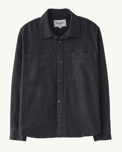 Garment Dye Twill LS - Black