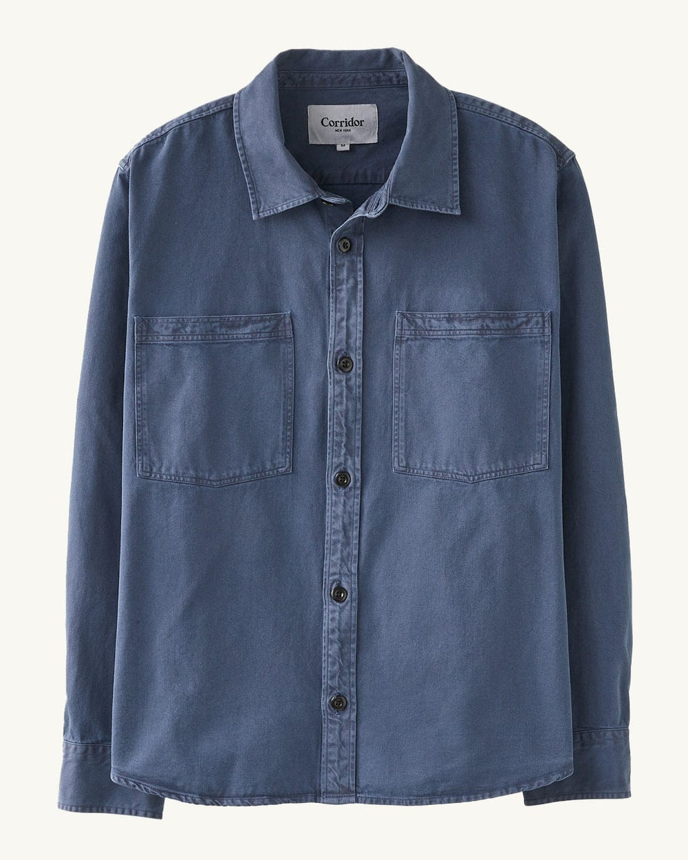 Garment Dye Twill LS - Navy