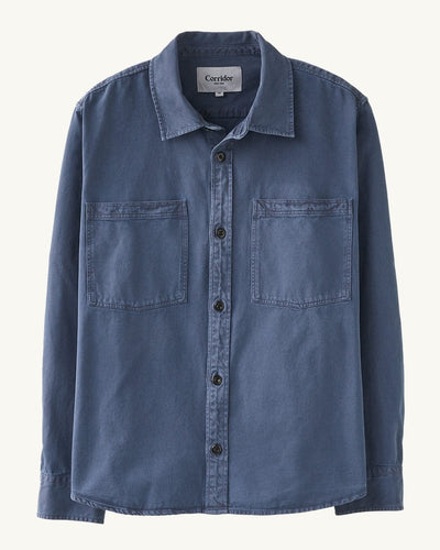 Garment Dye Twill LS - Navy