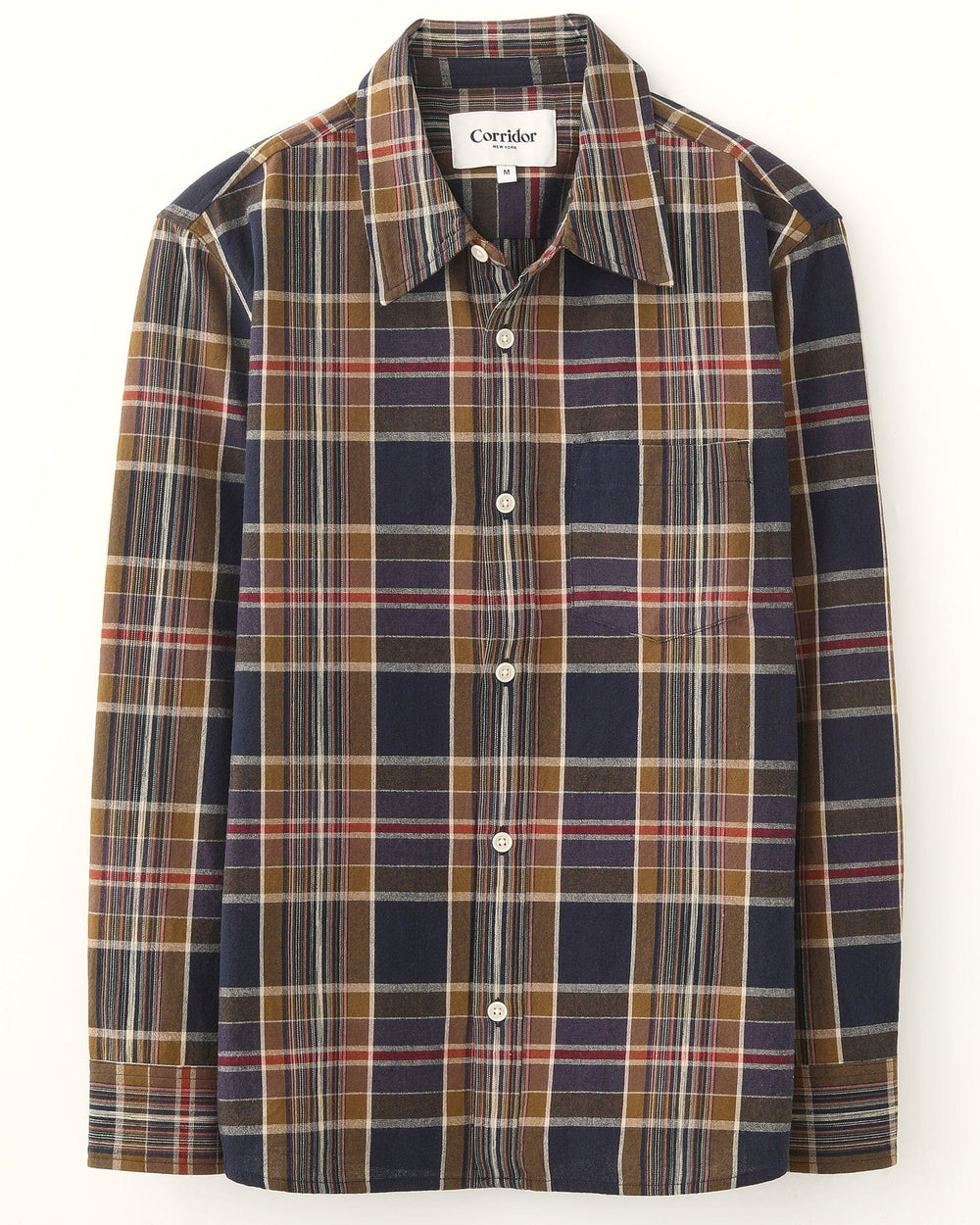Tea Tree Plaid LS-LS-Original Madras Trading Co. (OMTC)-Corridor