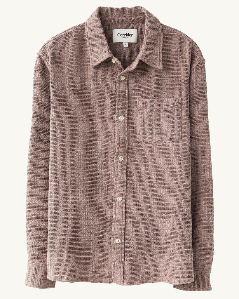 Pigment Dyed Waffle LS - Purple – Corridor