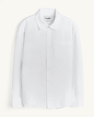 Linen Cotton LS - White