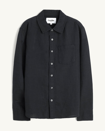Linen Cotton LS - Black