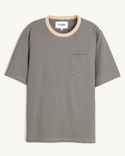 Stripe Tee - Navy-T-Shirt-Siena-Corridor