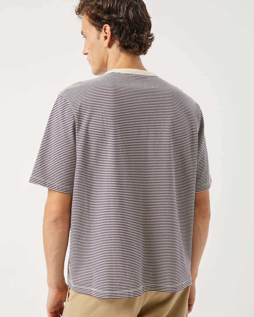 Stripe Tee - Plum-T-Shirt-Siena-Corridor