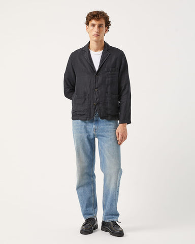 Linen Blazer - Black